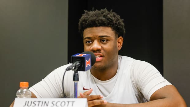 Justin Scott committed to Ohio State in July but ended up signing with Miami.